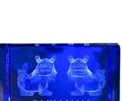 クリスタル３３４ＬＢ長方形シーサ小