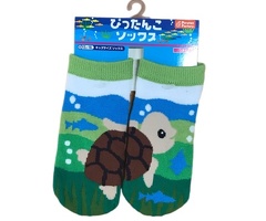 アクアフレンズ　キッズソックス　ぴったんこ　ウミガメ　ＳＩＺＥ１３～１８ｃｍ