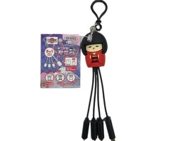 日本限定　ナンデモ充電くん　日本人形