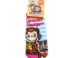 おさるのジョージ　キッズソックス　沖縄限定シーサー