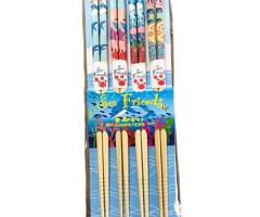 竹箸４膳セット　Ｓｅａ　Ｆｒｉｅｎｄｓ