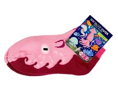 深海フレンズ　キッズソックス　メンダコ　ＳＩＺＥ１３～１８ｃｍ