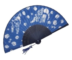 扇子シルク　シーサー　ケース入