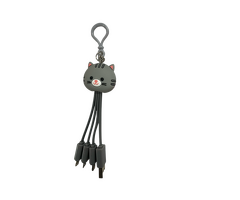 ナンデモ充電くん　グレーねこ