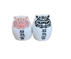 タマゴ型石敢當（黒・茶）　